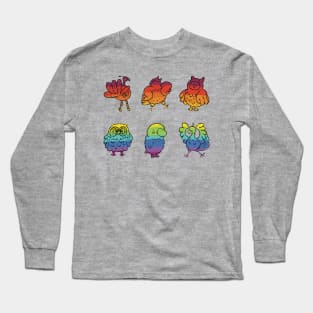 Rainbow birds Long Sleeve T-Shirt